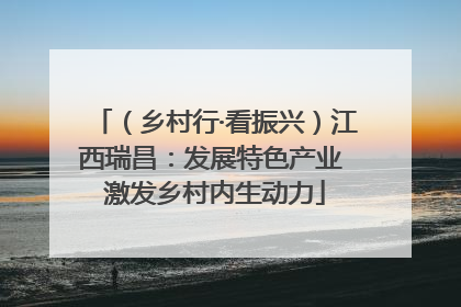 （乡村行·看振兴）江西瑞昌：发展特色产业 激发乡村内生动力