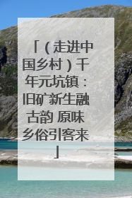 （走进中国乡村）千年元坑镇：旧矿新生融古韵 原味乡俗引客来