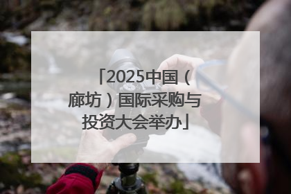 2025中国（廊坊）国际采购与投资大会举办