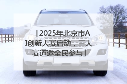 2025年北京市AI创新大赛启动，三大赛道邀全民参与