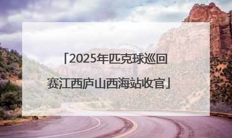 2025年匹克球巡回赛江西庐山西海站收官