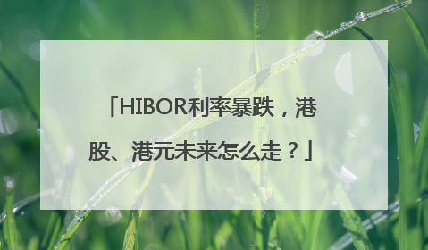 HIBOR利率暴跌，港股、港元未来怎么走？
