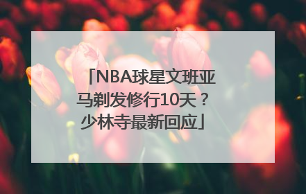 NBA球星文班亚马剃发修行10天？少林寺最新回应